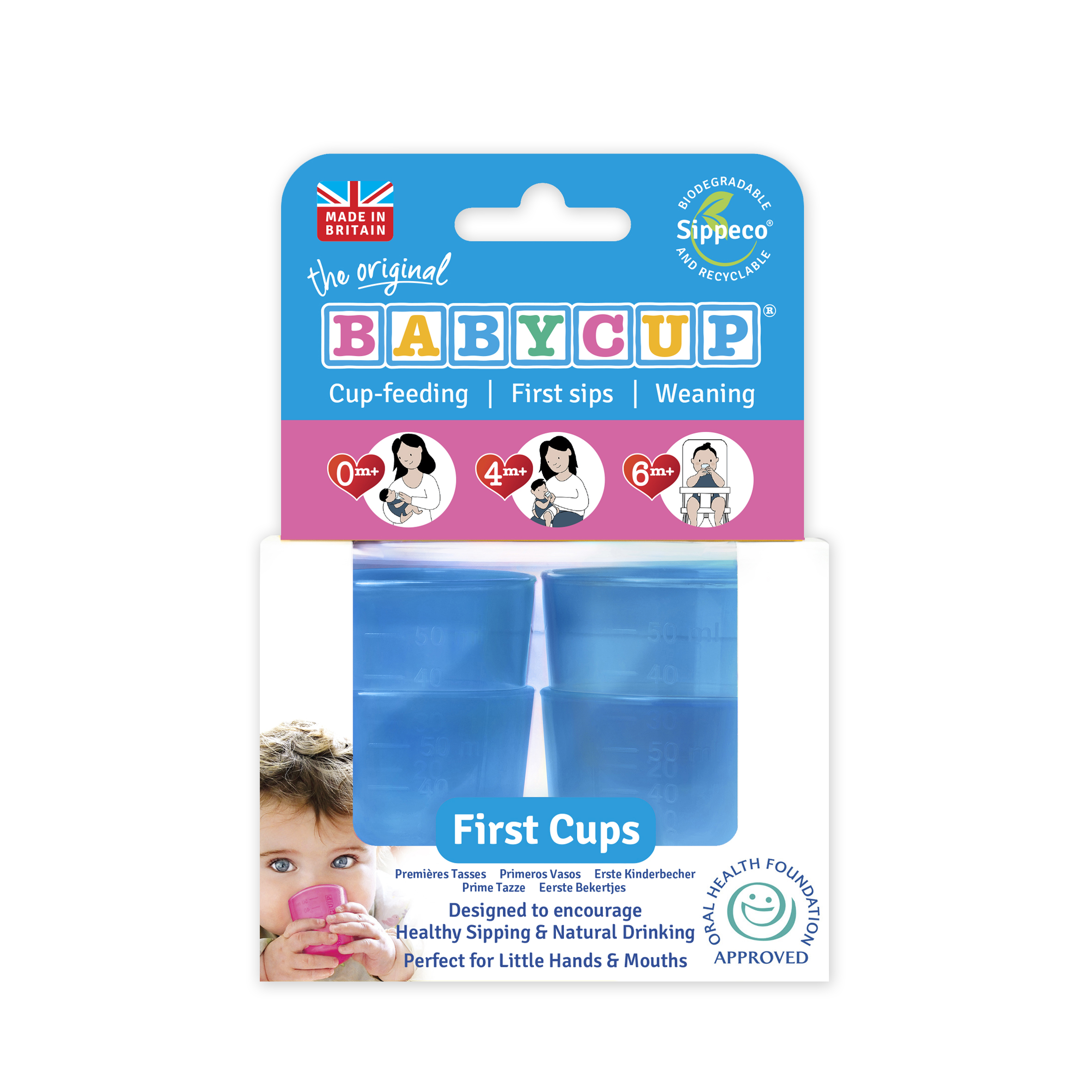 Babycup Sippeco Mini Open Cups - pack of four